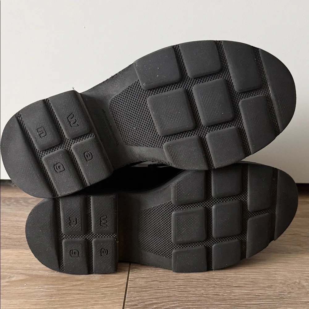 Alexander Wang carter platform loafer boot in leather - Picture 8 of 9